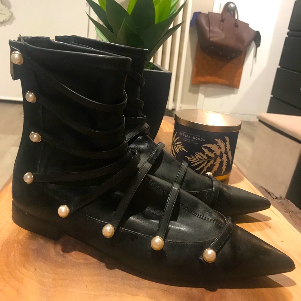 Zara Pearled Boots